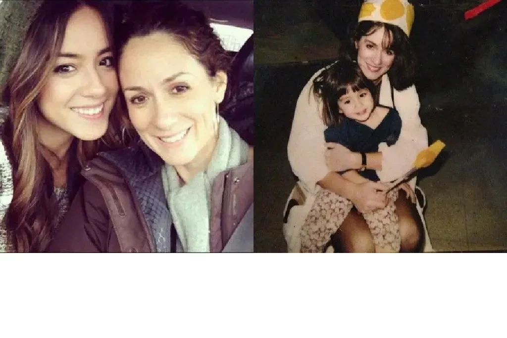 Chloe Bennet with her mom