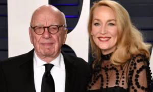 Jerry Hall and Rupert Murdoch