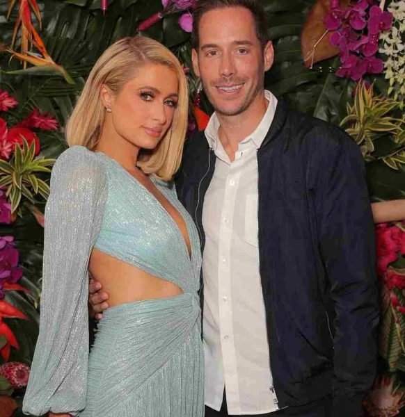 Carter Reum with his wife Paris Hilton